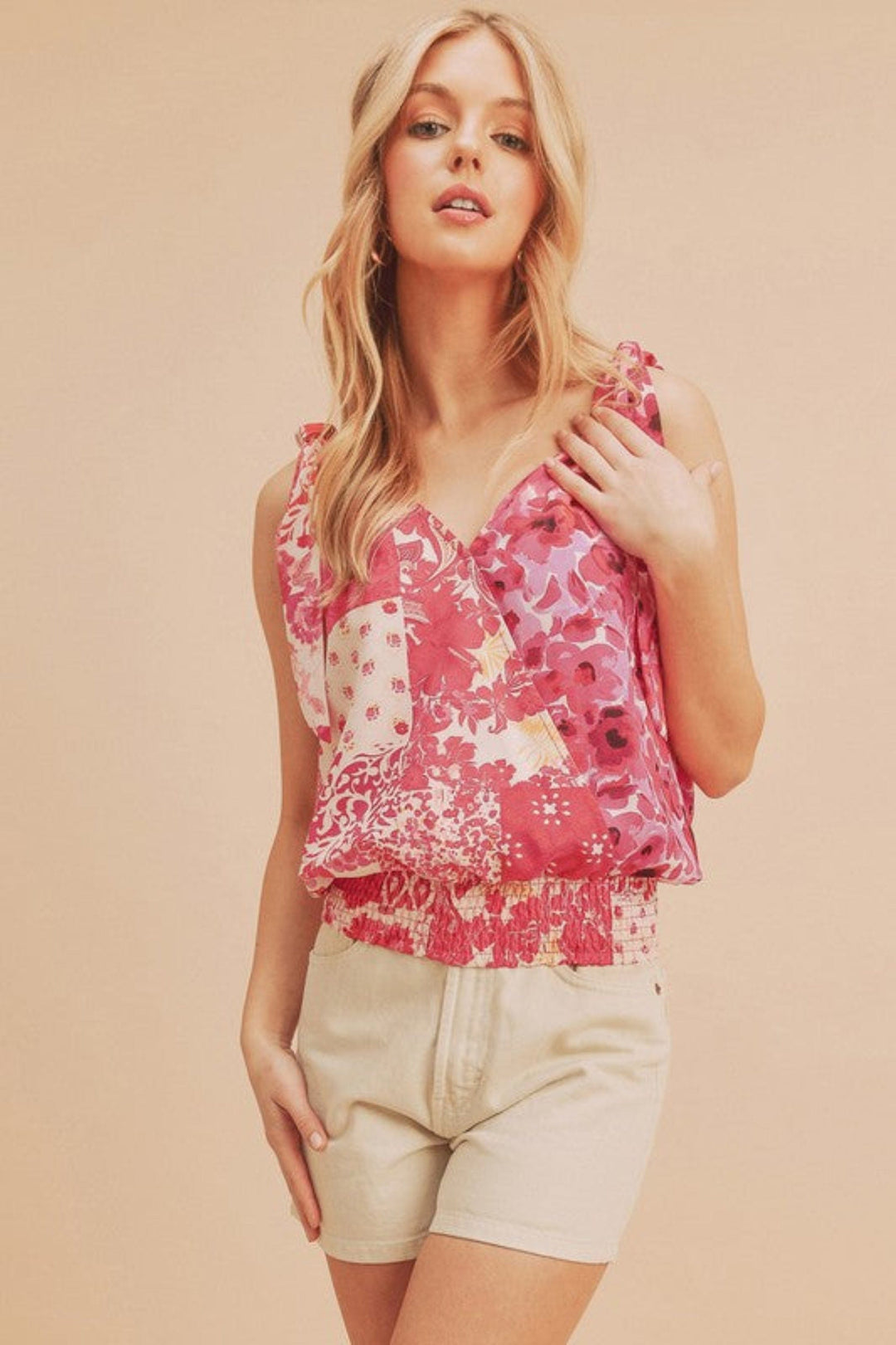 The802Gypsy-GypsyUSA Tops/Tank Tops Deep Rose / S ❤️GYPSY - Hem Printed Tank Top by Aemi + Co