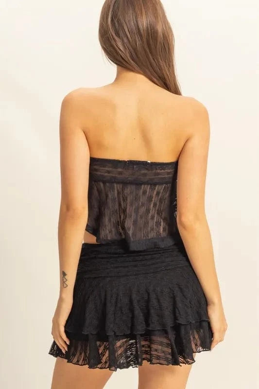 The802Gypsy-GypsyUSA Tops/Tank Tops ❤️GYPSY - Lace Bustier Flowy Tube Top by HYFVE