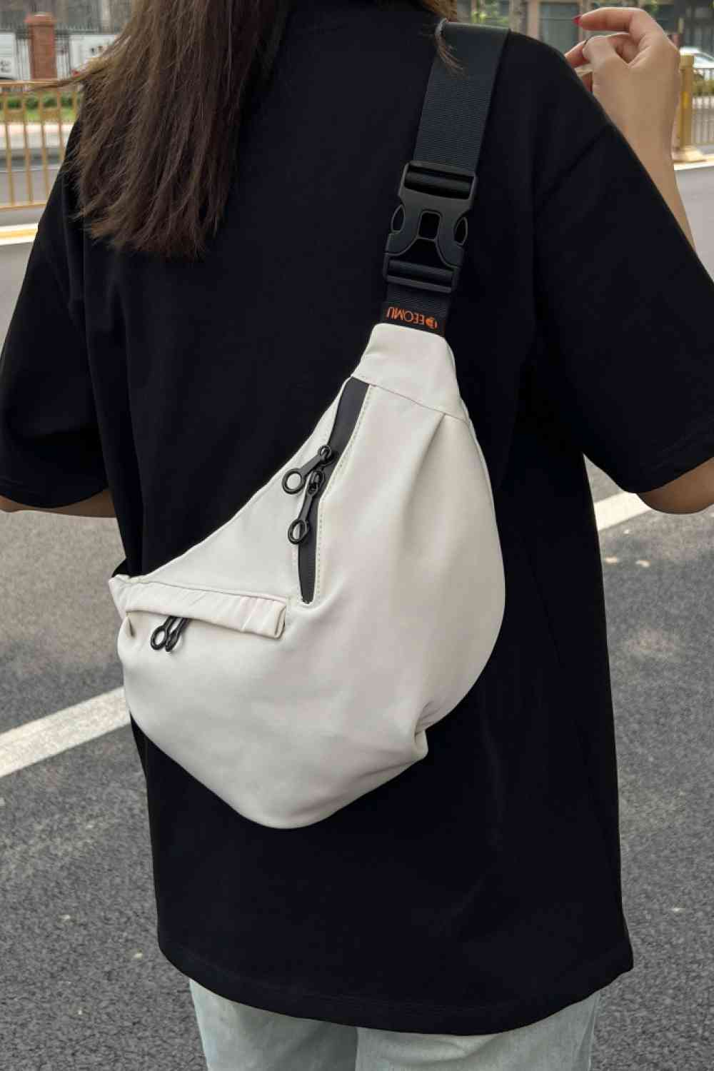 The802Gypsy Handbags Ivory / One Size GYPSY-Large Nylon Sling Bag