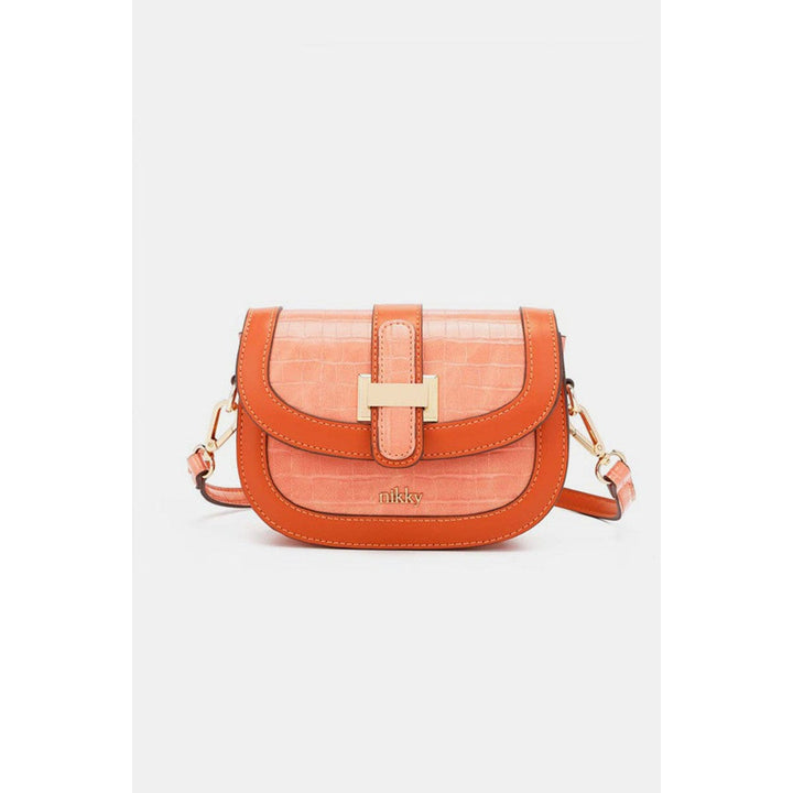 The802Gypsy Handbags Orange / One Size ❤️GYPSY-Nicole Lee USA-Croc Embossed Crossbody Bag