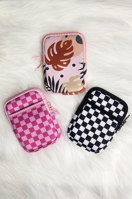 The802Gypsy Handbags, Wallets & Cases Checker Pink / 1 ❤️GYPSY FOX-Tumbler/Water Bottle Buddy Pouch