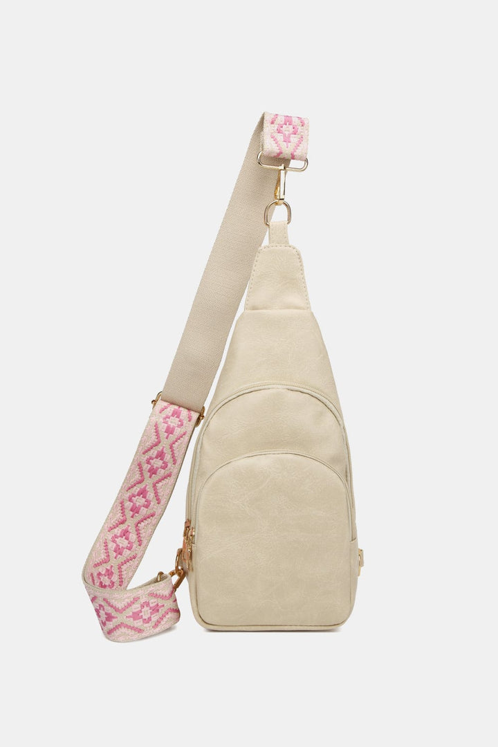 The802Gypsy Handbags, Wallets & Cases Cream / One Size GYPSY-Syled Sling Bag