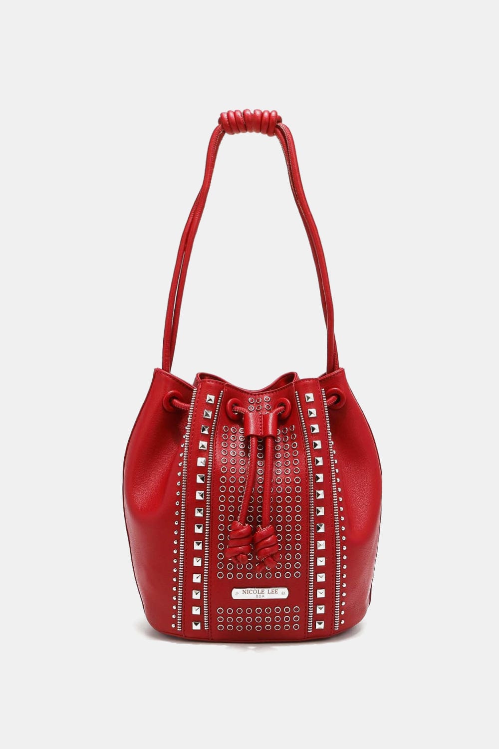 The802Gypsy Handbags, Wallets & Cases GYPSY-Nicole Lee USA-Studded Bucket Bag