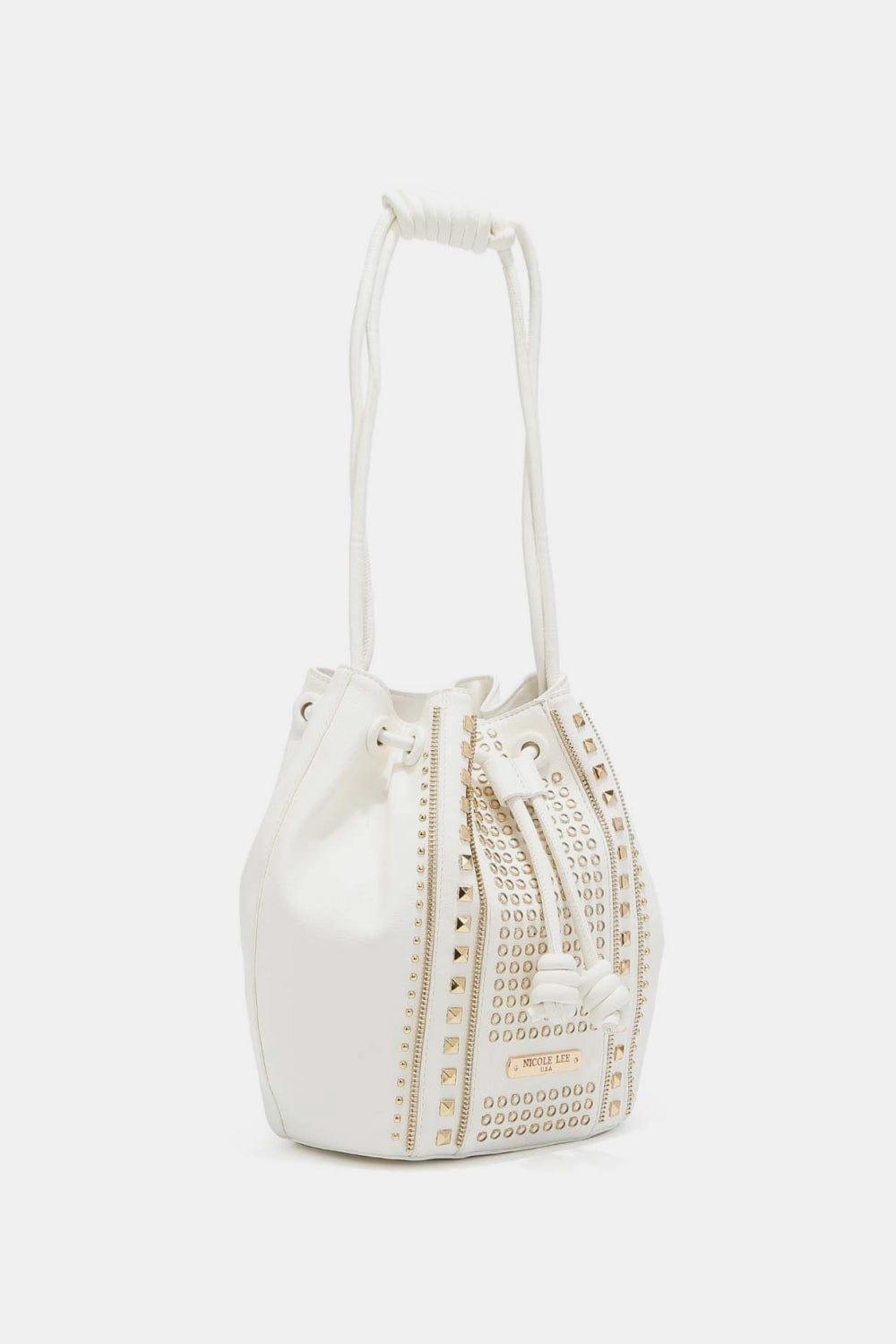 The802Gypsy Handbags, Wallets & Cases GYPSY-Nicole Lee USA-Studded Bucket Bag