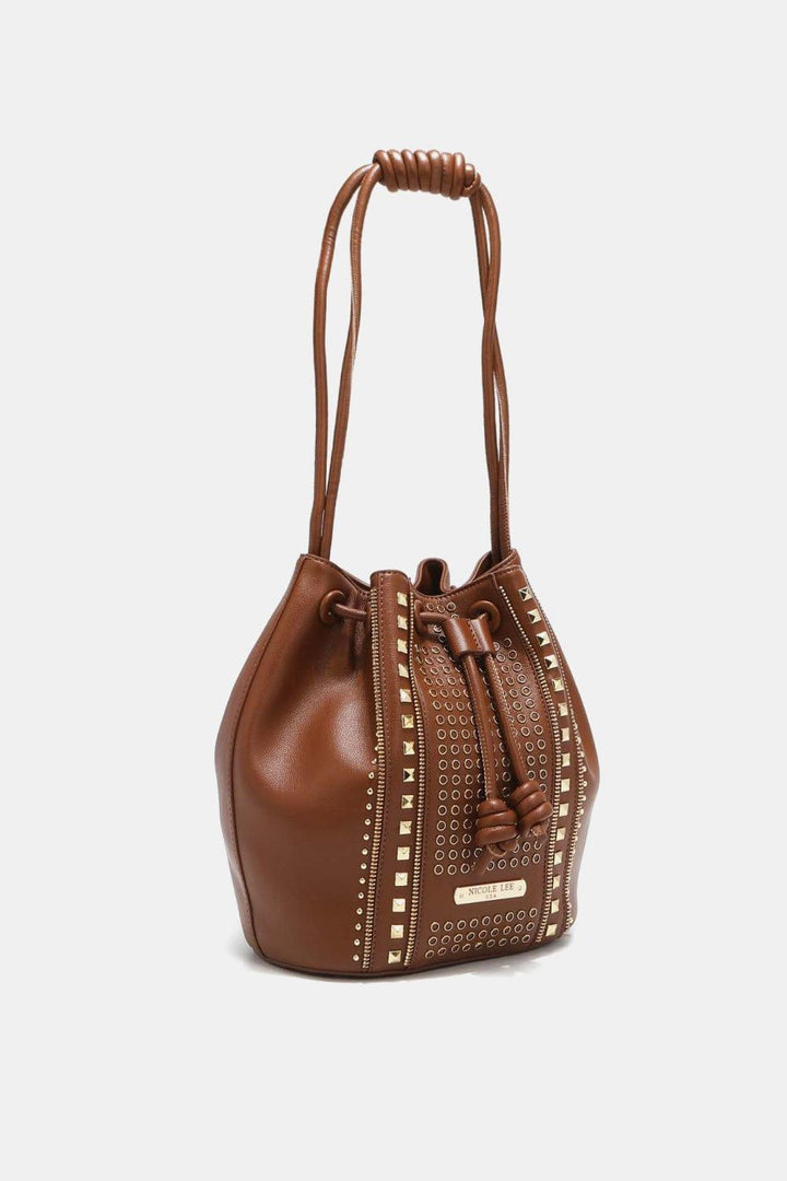 The802Gypsy Handbags, Wallets & Cases GYPSY-Nicole Lee USA-Studded Bucket Bag