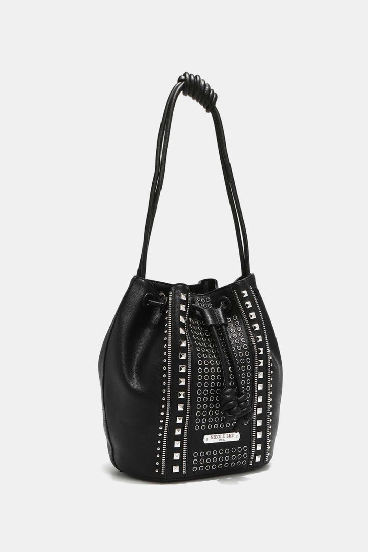 The802Gypsy Handbags, Wallets & Cases GYPSY-Nicole Lee USA-Studded Bucket Bag