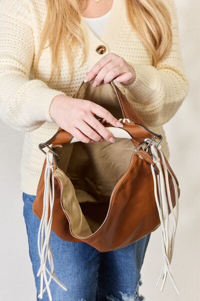 The802Gypsy Handbags, Wallets & Cases GYPSY-SHOMICO-Fringe Detail Contrast Handbag