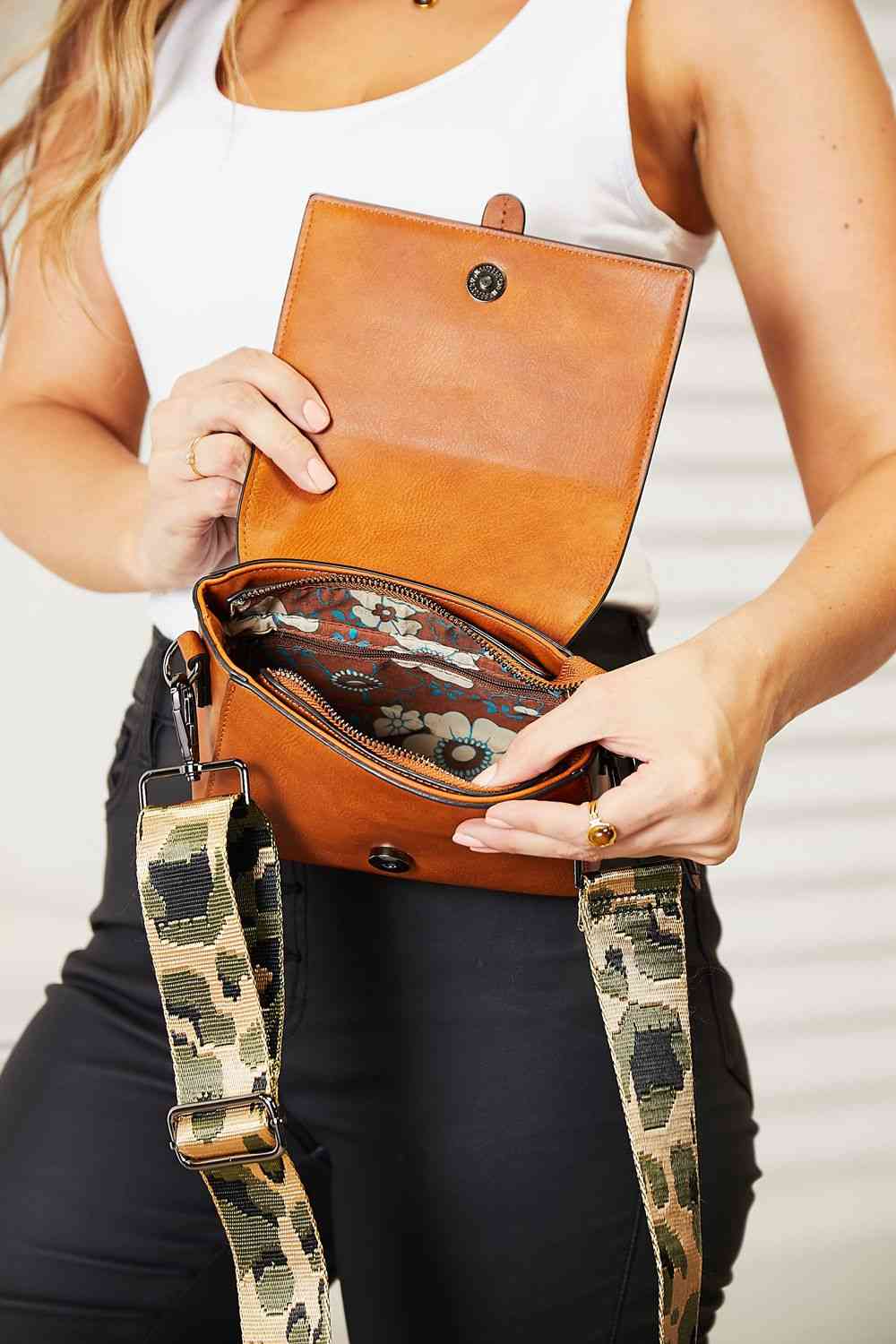 The802Gypsy Handbags, Wallets & Cases GYPSY-SHOMICO- Wide Strap Crossbody Bag
