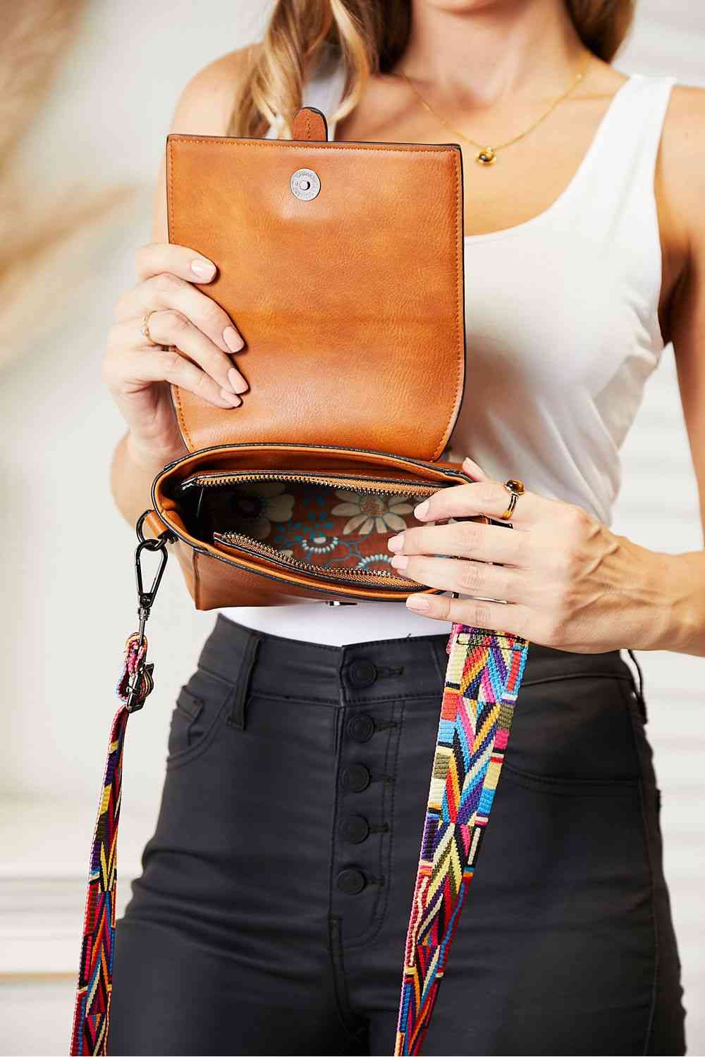 The802Gypsy Handbags, Wallets & Cases GYPSY-SHOMICO- Wide Strap Crossbody Bag