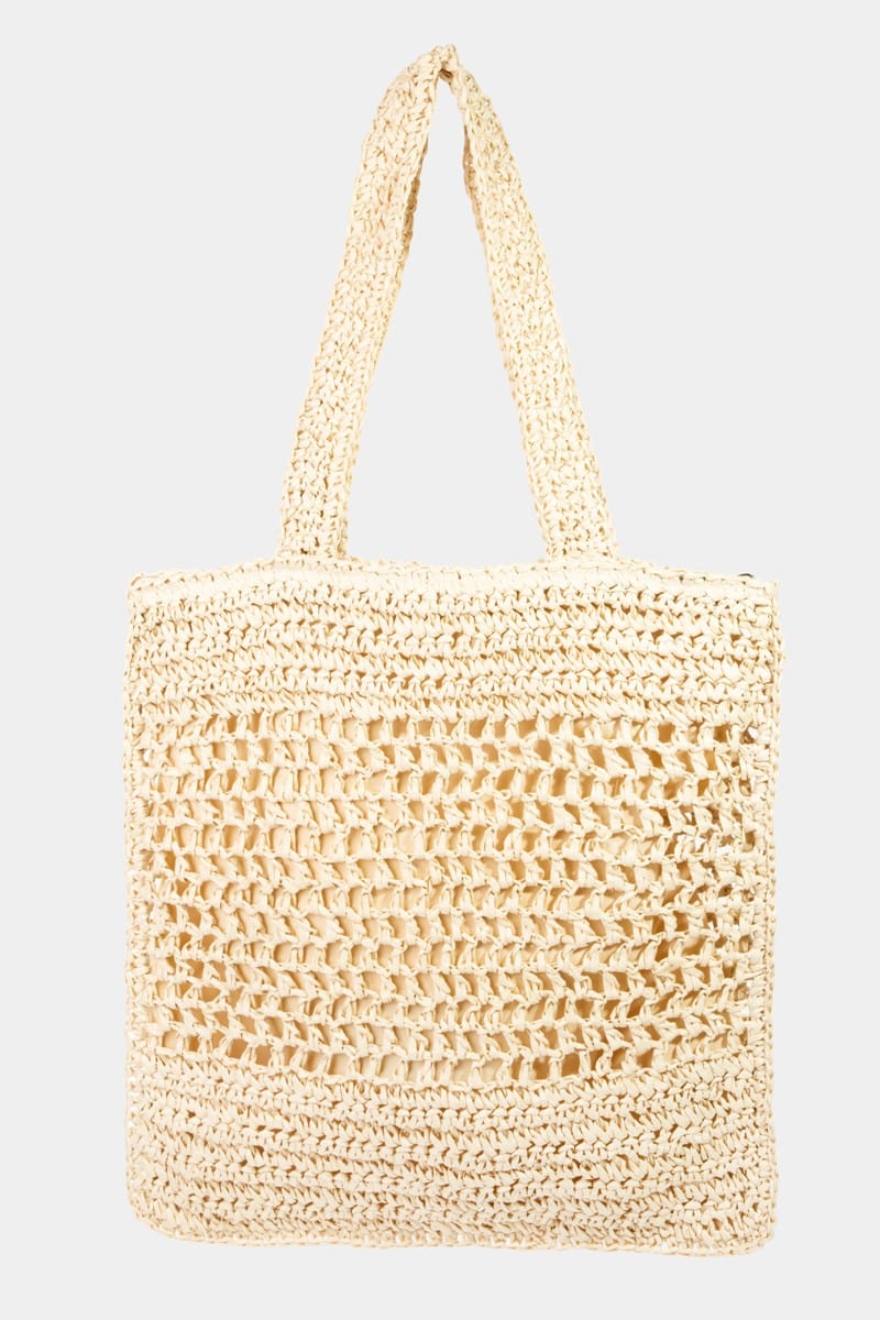 The802Gypsy Handbags, Wallets & Cases IV / One Size ❤️GYPSY-Fame-Straw Paper Crochet Tote Bag