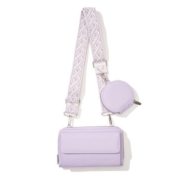 the802gypsy Handbags, Wallets & Cases Lilac Purple / 1 ❤️GYPSY FOX-Dani & Em-Vegan Leather Crossbody Strap Bag Handbag