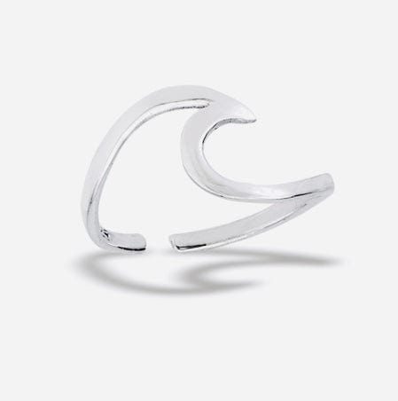 The802Gypsy jewelry silver ❤MY GYPSY-Beach Wave Sterling Silver Toe Ring