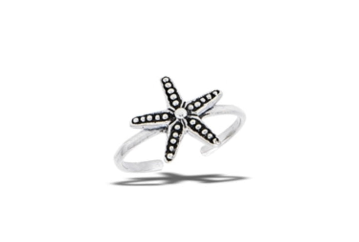 The802Gypsy jewelry silver ❤MY GYPSY-Starfish Sterling Silver Toe Ring
