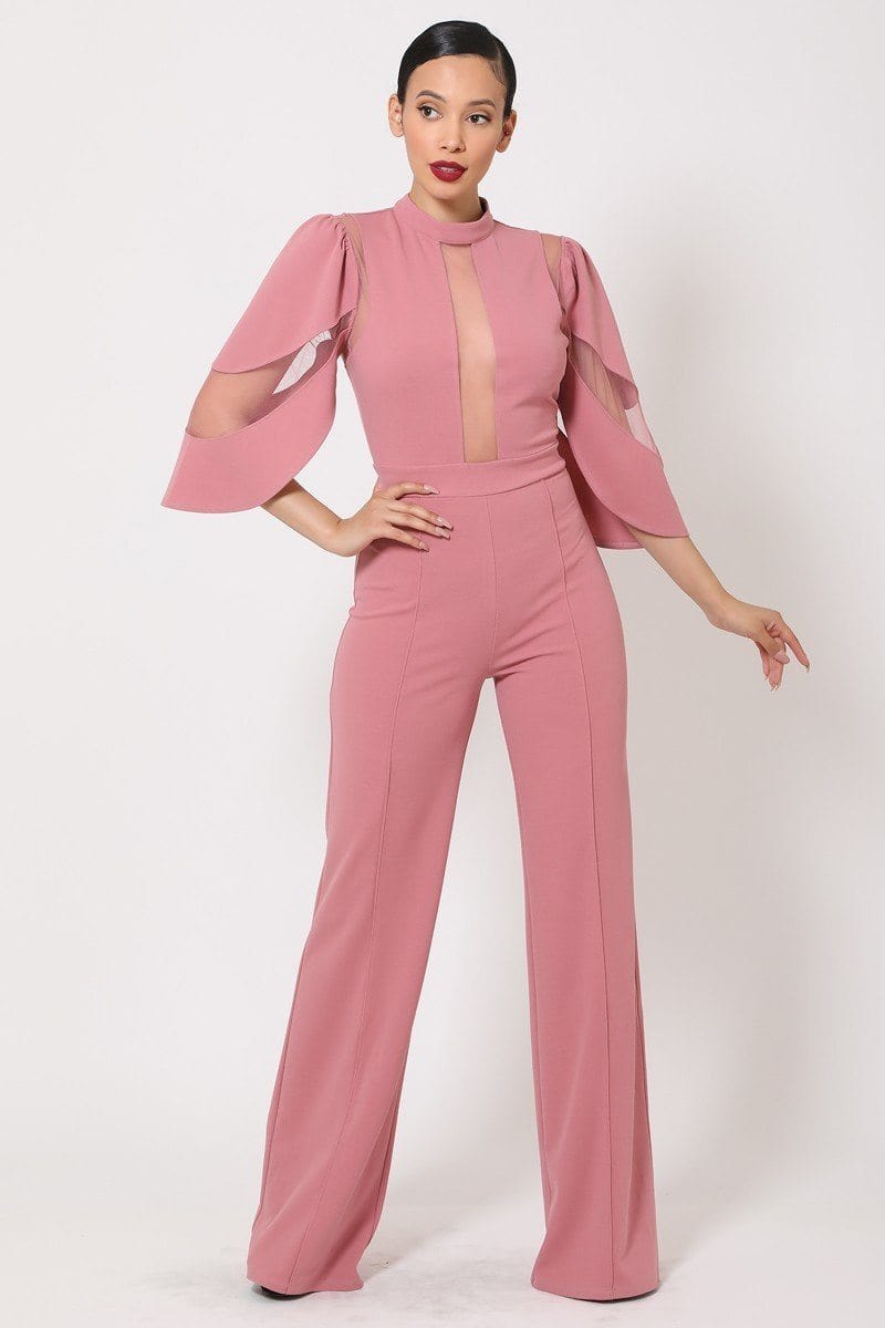 The802Gypsy  jumpsuits and rompers ❤GYPSY LOVE-Semi Sheer Mesh Jumpsuit