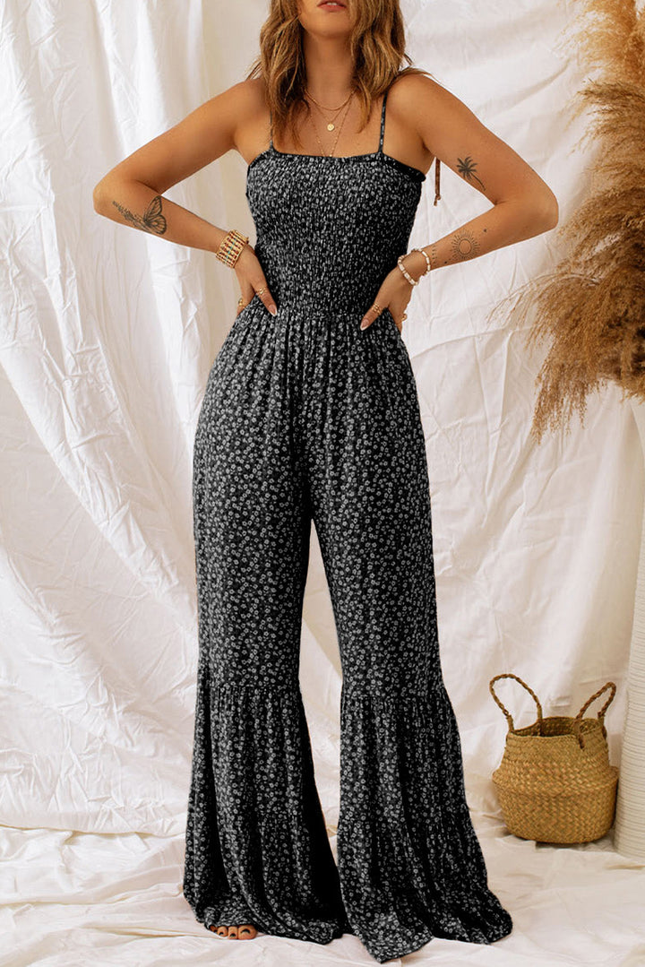 The802Gypsy  jumpsuits and rompers TRAVELING GYPSY-Wide Leg Floral Jumpsuit