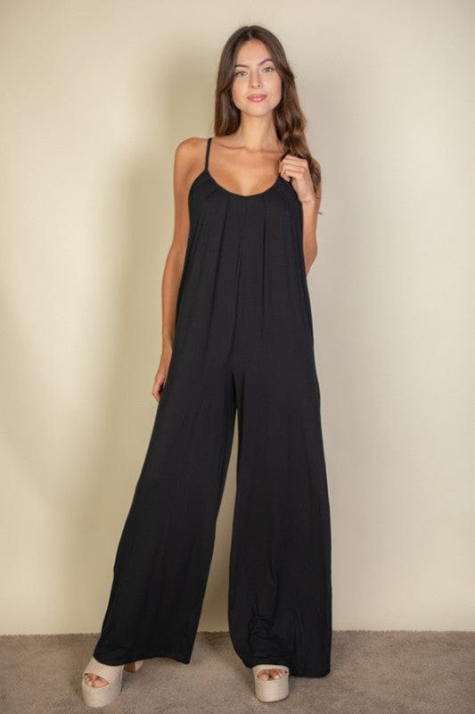 The802Gypsy Jumpsuits & Rompers Black / S ❤️GYPSY FOX-Capella-Spaghetti Strap Jumpsuit