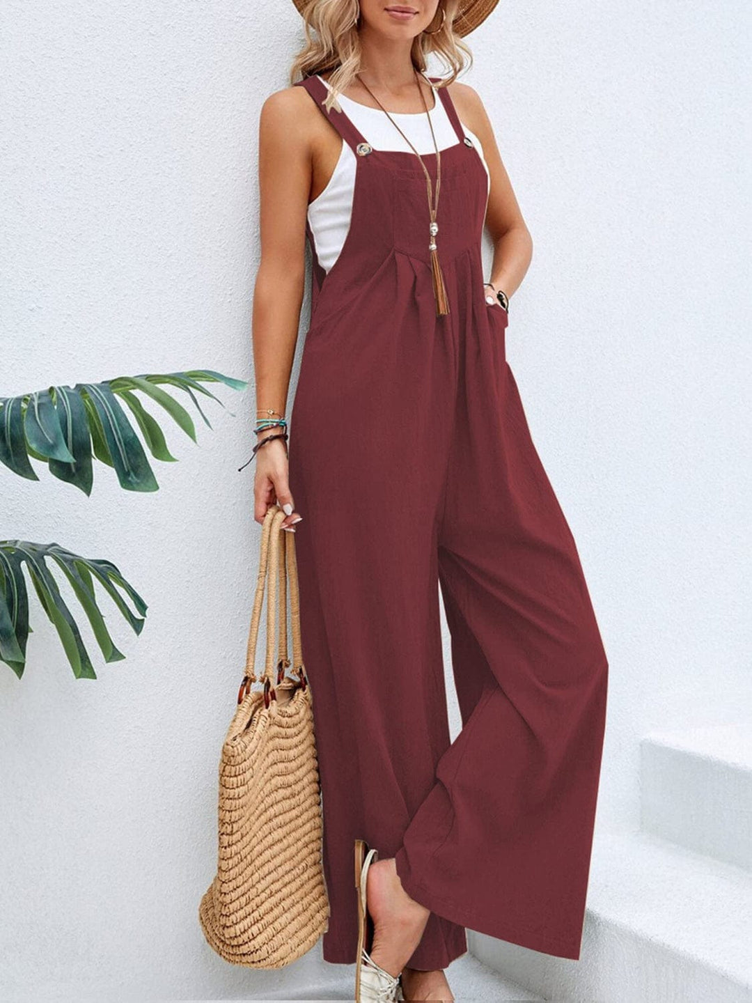 The802Gypsy Jumpsuits & Rompers GYPSY-Cozy Pocketed Wide Strap Overalls ⏹️