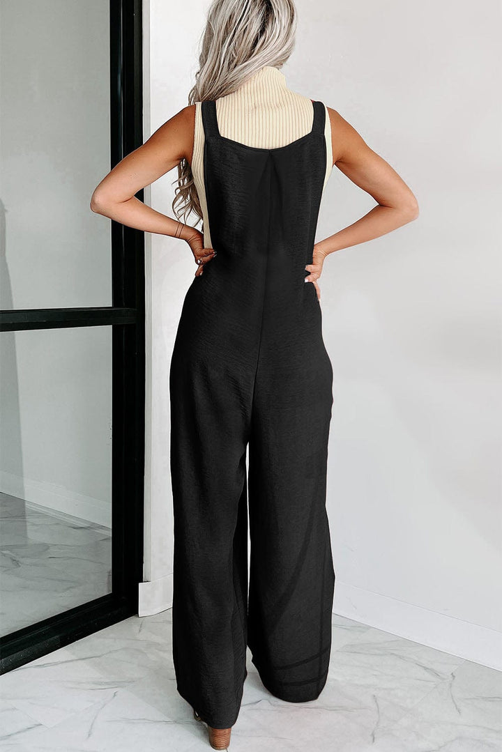 The802Gypsy  Jumpsuits & Rompers TRAVELING GYPSY-Ruched Wide Leg Jumpsuit