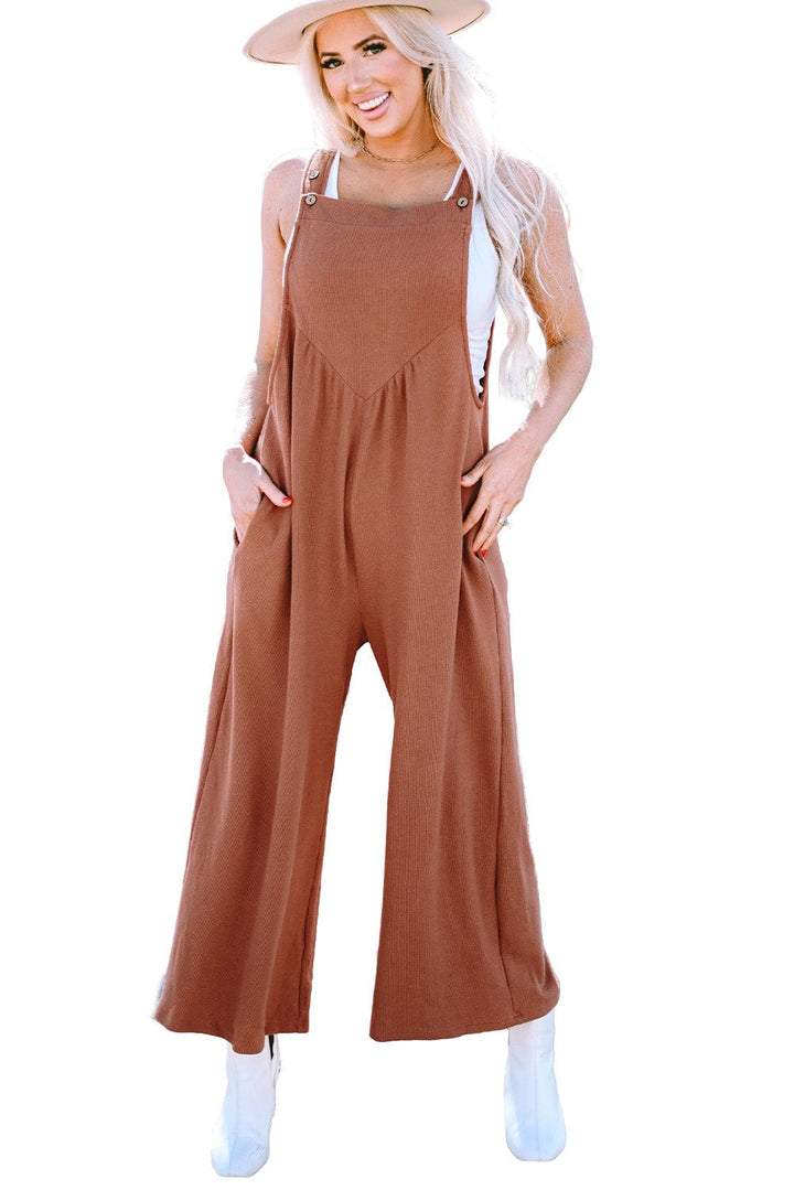 The802Gypsy  Jumpsuits & Rompers TRAVELING GYPSY-Ruched Wide Leg Jumpsuit