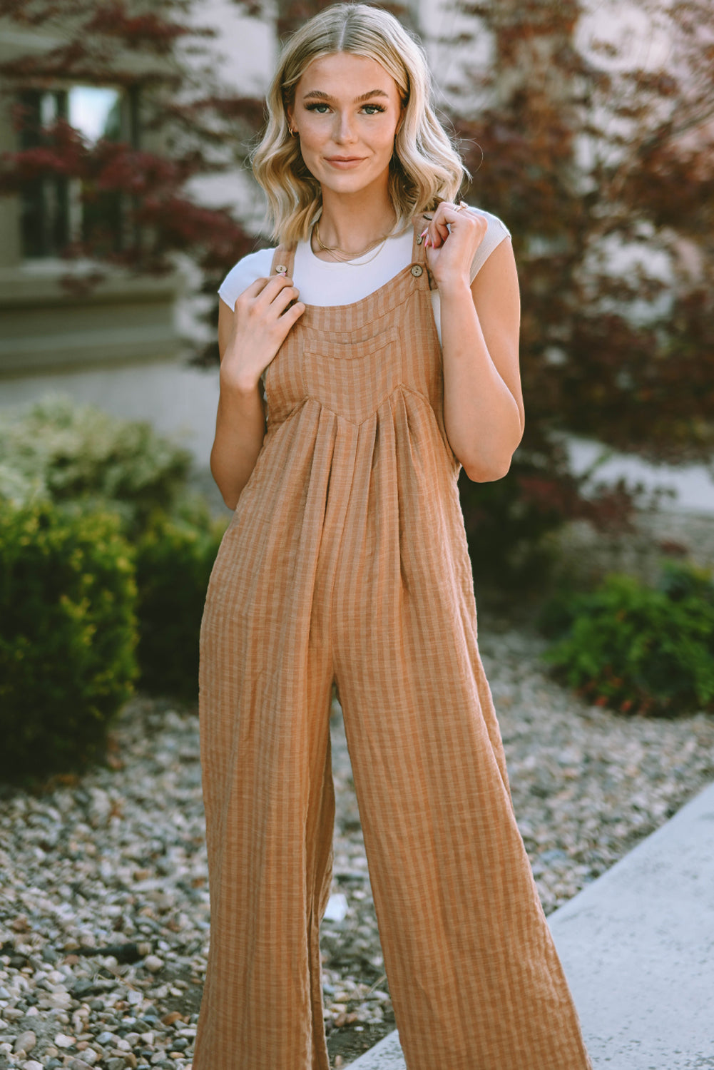 The802Gypsy  Jumpsuits & Rompers TRAVELING GYPSY-Wide Leg Pocketed Jumpsuit