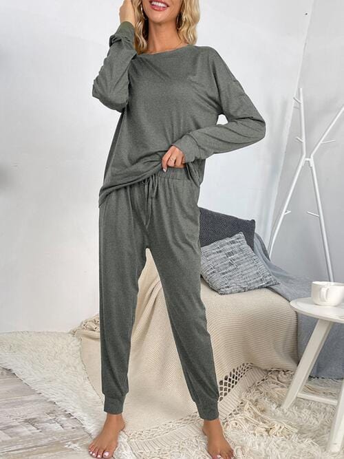 The802Gypsy Loungewear GYPSY-Top and Drawstring Pants Lounge Set