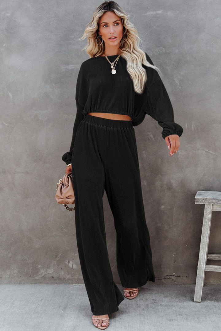 The802Gypsy  Loungewear TRAVELING GYPSY-Pullover and Wide Leg Pants Set