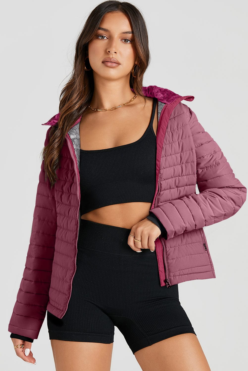 The802Gypsy  Outerwear/Coats TRAVELING GYPSY-Quilted Zip-up Puffer Jacket