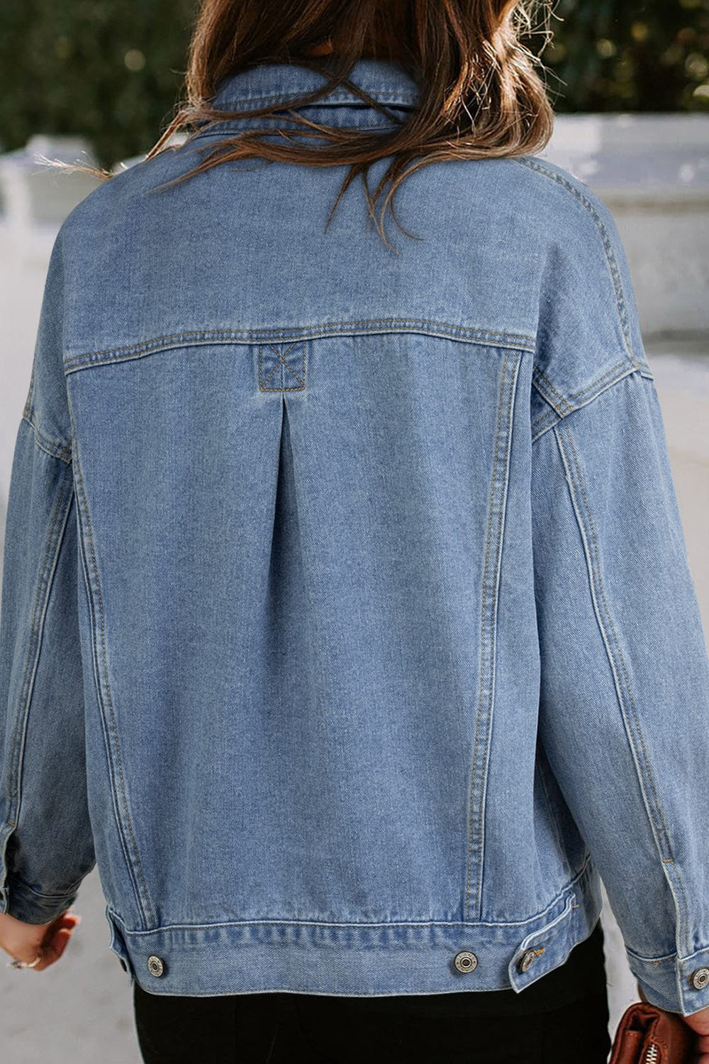 The802Gypsy  Outerwear/Denim jackets TRAVELING GYPSY-Washed Oversize Pocketed Denim Jacket ⏹️