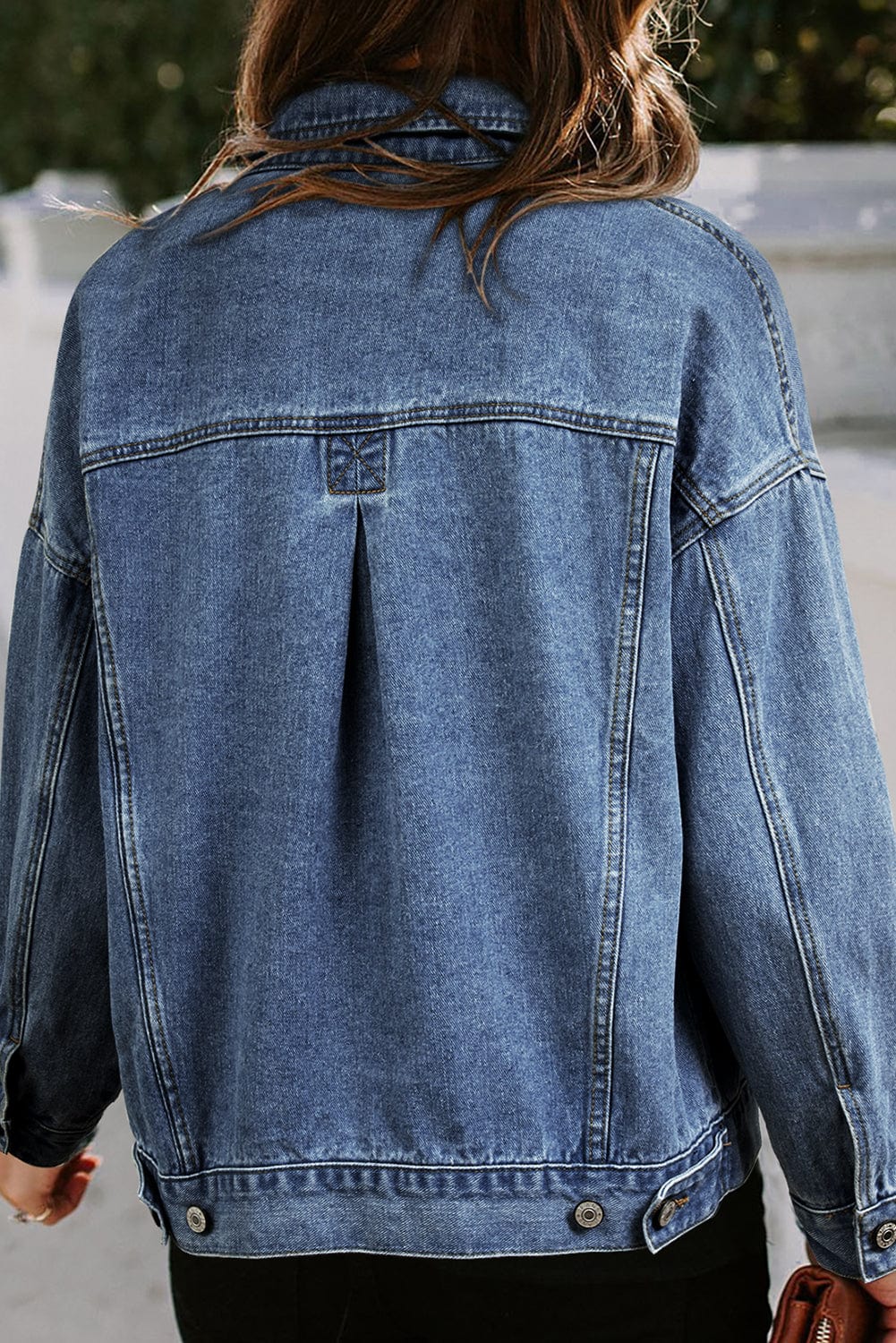 The802Gypsy  Outerwear/Denim jackets TRAVELING GYPSY-Washed Oversize Pocketed Denim Jacket ⏹️