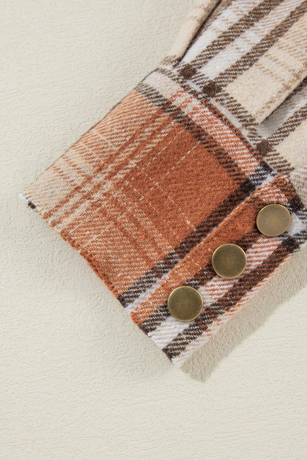 The802Gypsy  Outerwear/Plaid Shackets TRAVELING GYPSY-Khaki Plaid Shacket ⏹️