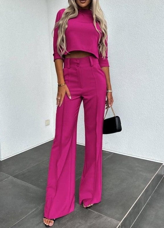 The802Gypsy outfit sets MAGENTA PINK / S ❤️GYPSY FOX-Miss Sparkling-Two-piece pant set