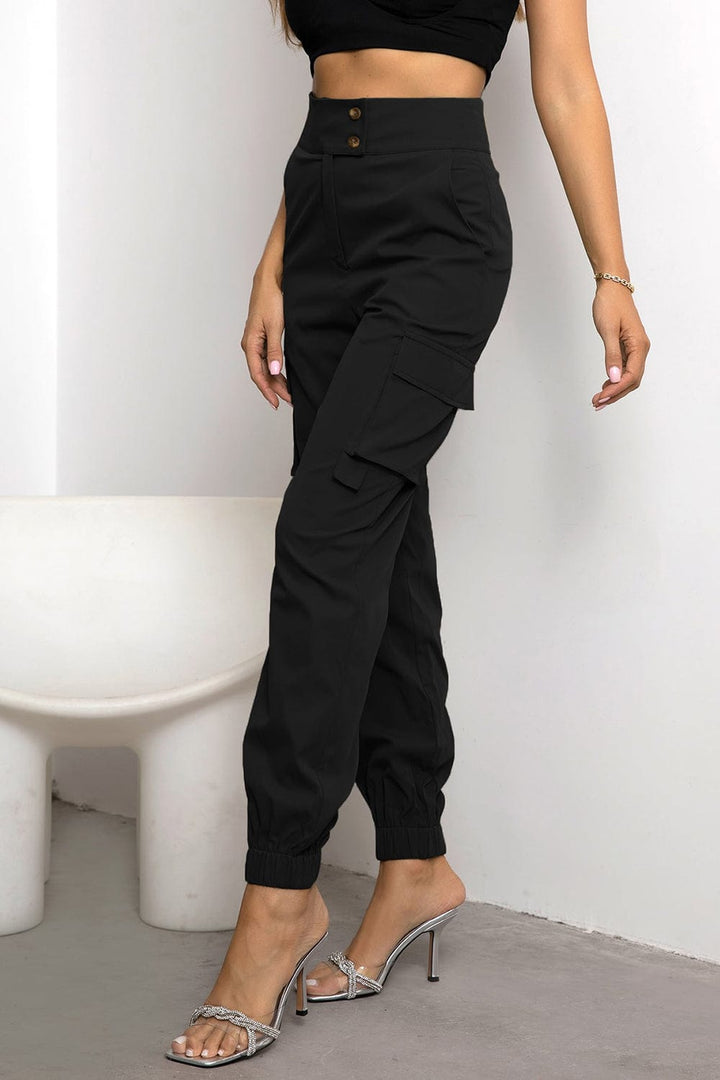 The802Gypsy pants GYPSY-High Waist Cargo Pants