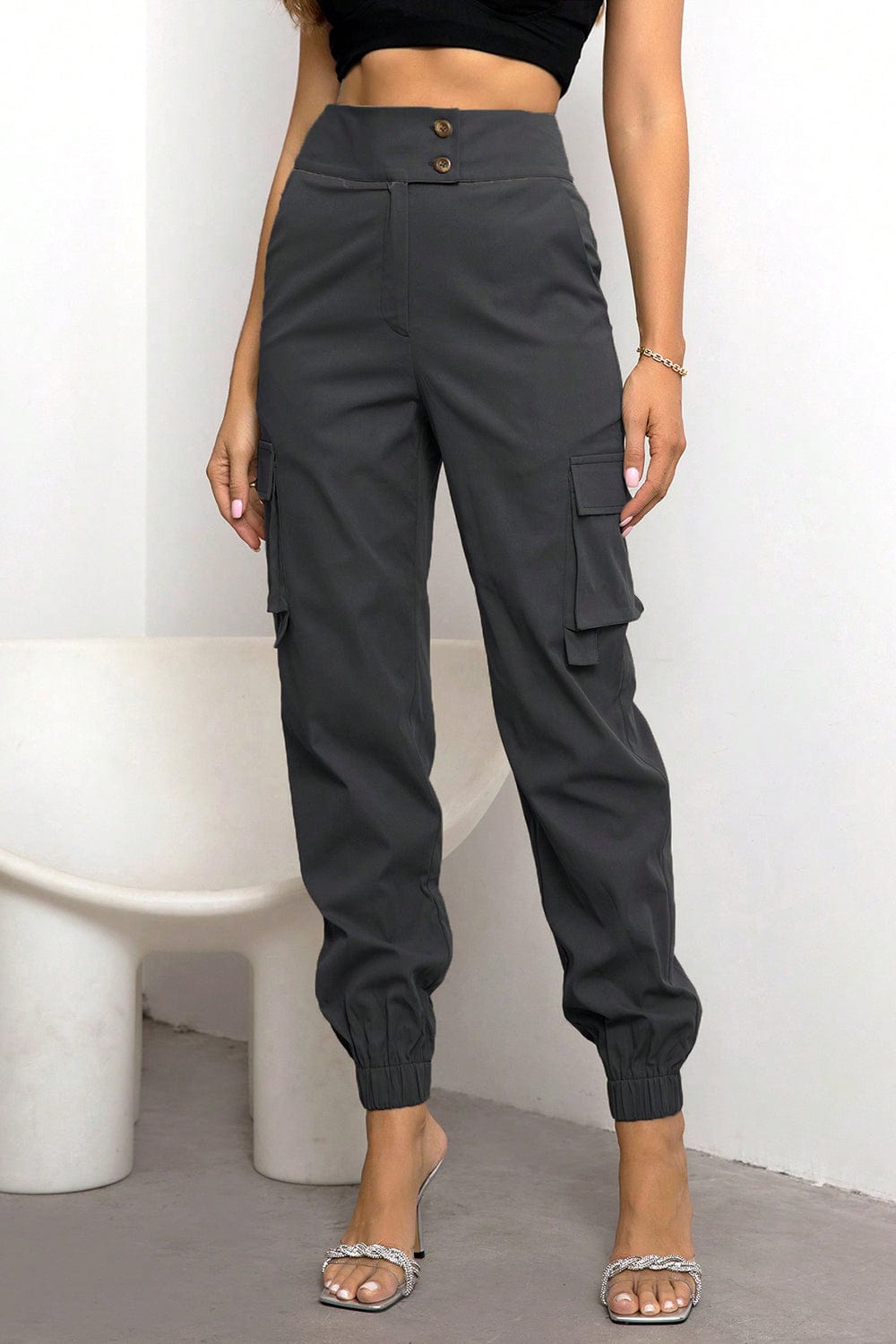 The802Gypsy pants GYPSY-High Waist Cargo Pants