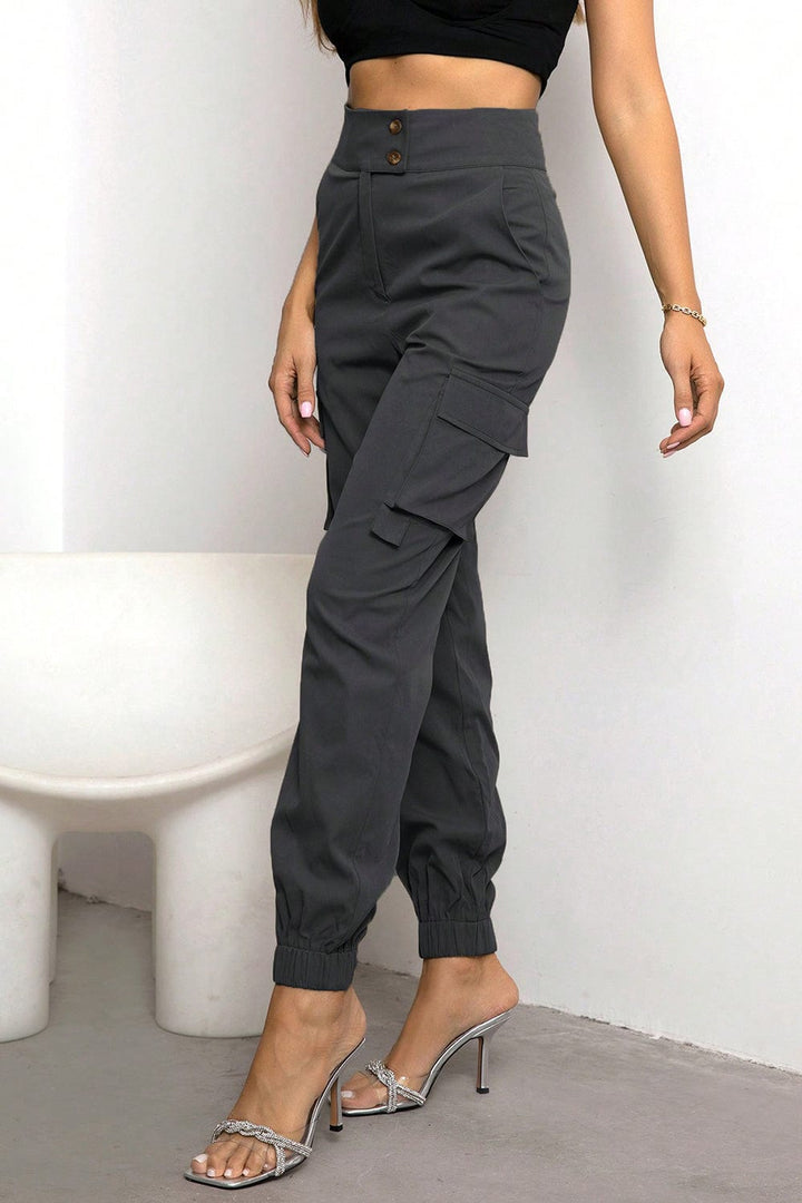 The802Gypsy pants GYPSY-High Waist Cargo Pants