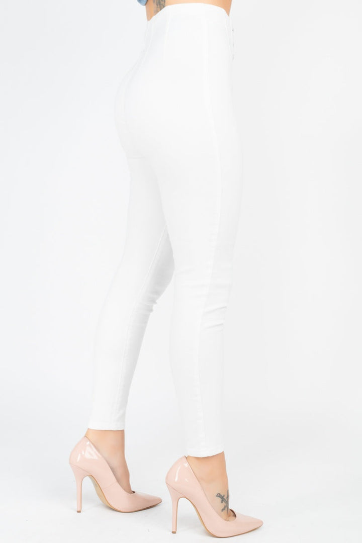 The802Gypsy  pants ❤GYPSY LOVE-High Waist Denim White Jeans