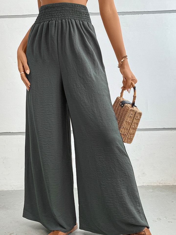 The802Gypsy pants GYPSY-Wide Waistband Relax Fit Long Pants