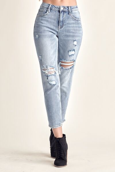 The802Gypsy pants MEDIUM / 1 ❤GYPSY-RISEN-Distressed Slim Cropped Jeans