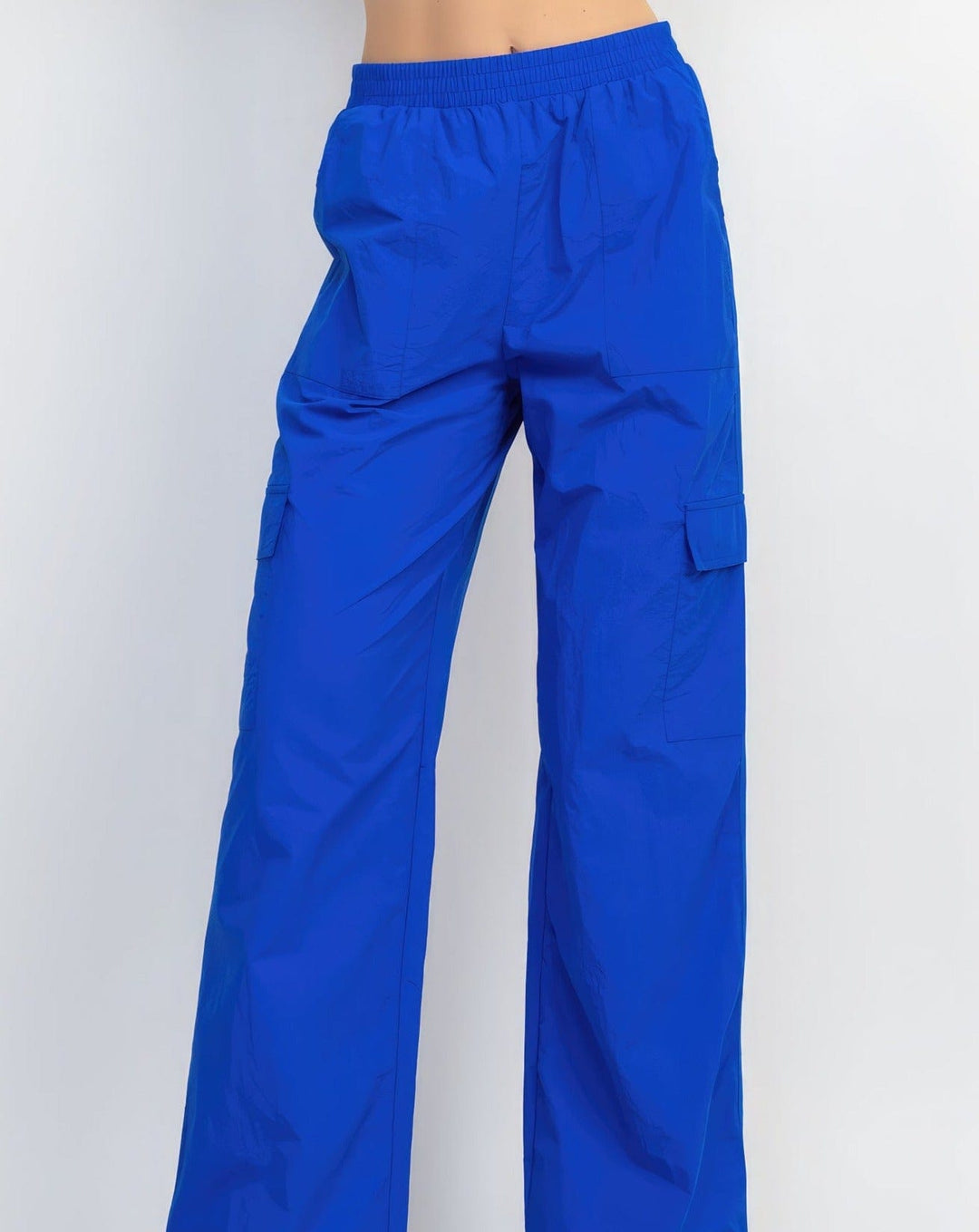 The802Gypsy  pants S / royal blue ❤GYPSY LOVE-High-Rise Cargo Parachute Pants ⏹️