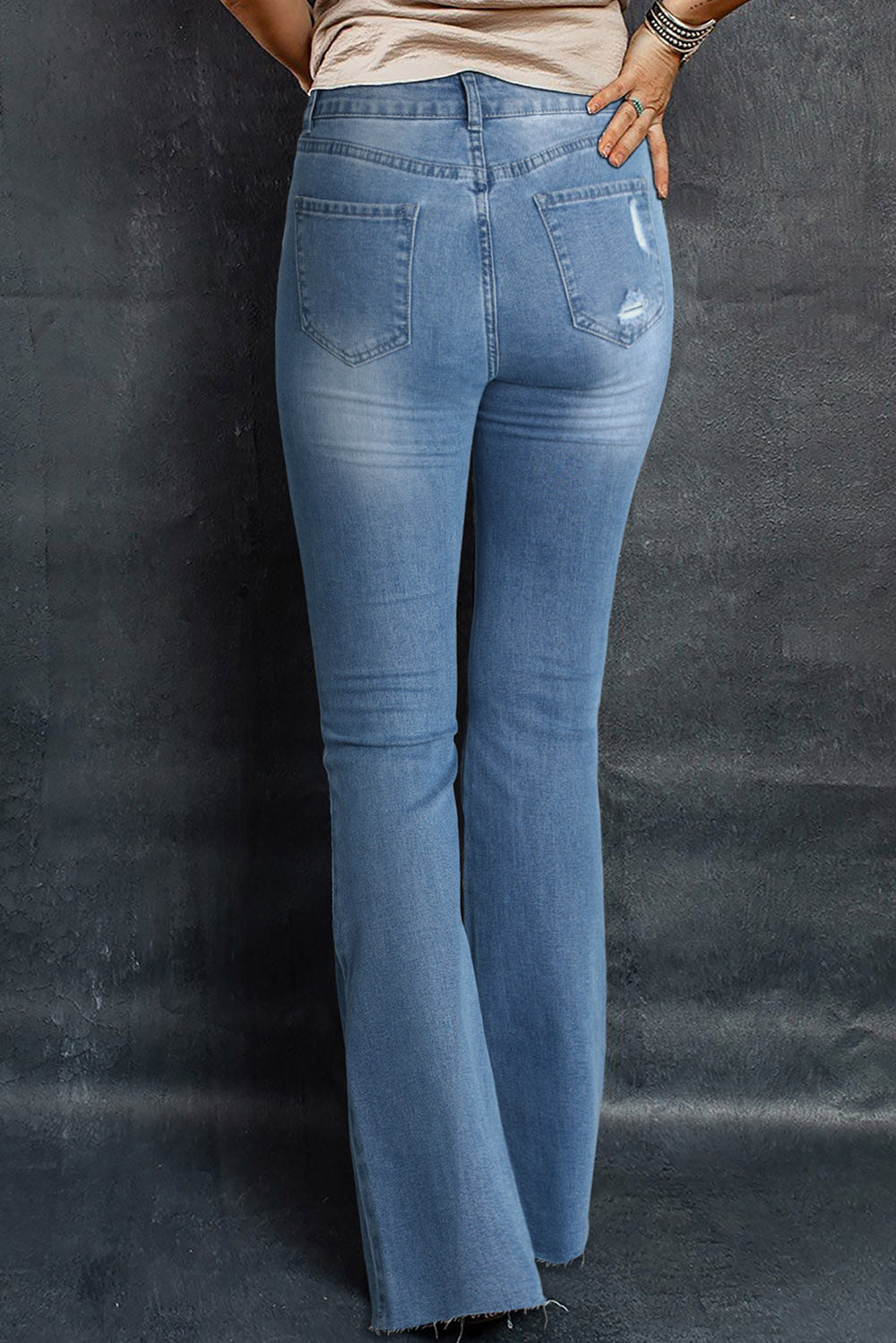 The802Gypsy  pants TRAVELING GYPSY-Mid Rise Flare Jeans