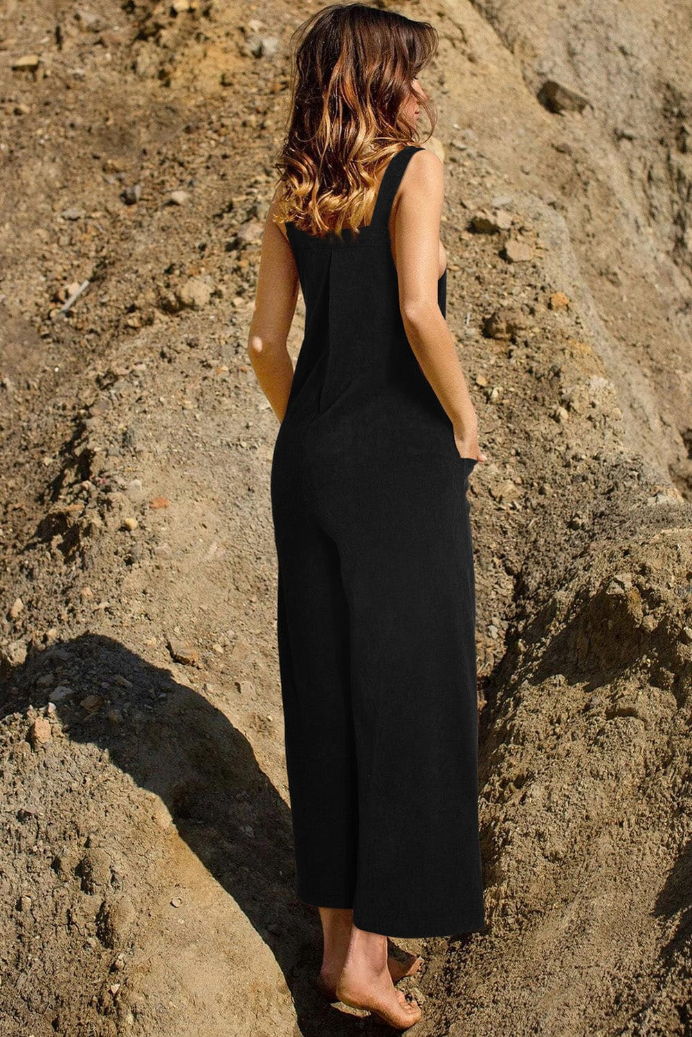 The802Gypsy  romper and jumpsuits TRAVELING GYPSY-Casual Corduroy Wide Leg Overalls