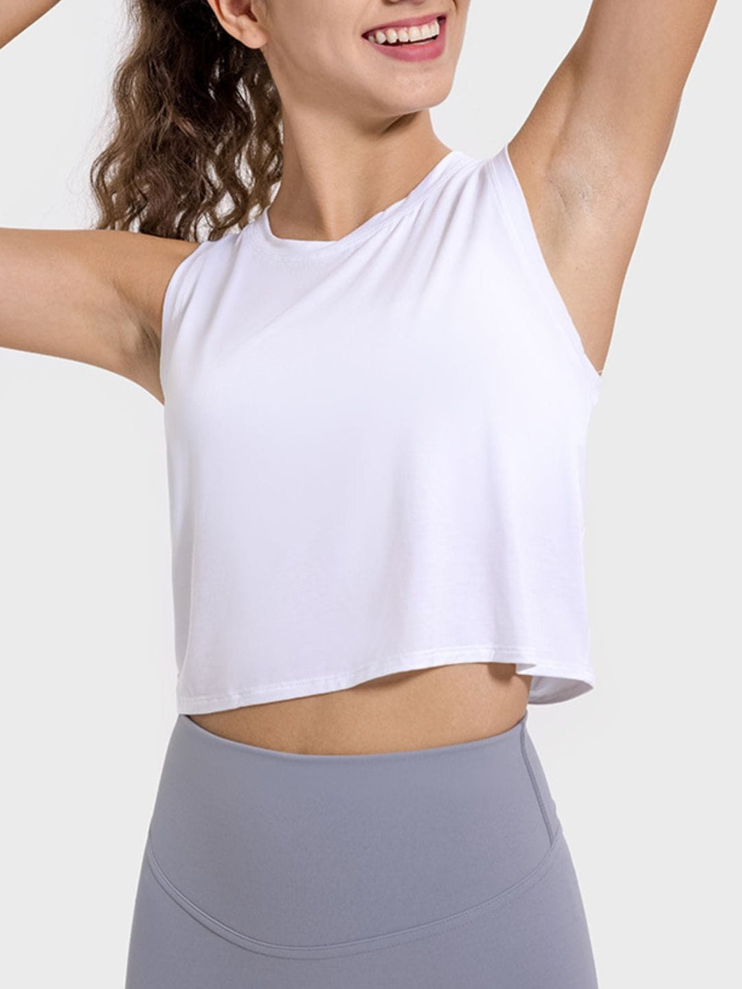 The802Gypsy shirts and tops GYPSY-Drawstring Cutout Back Activewear Tank