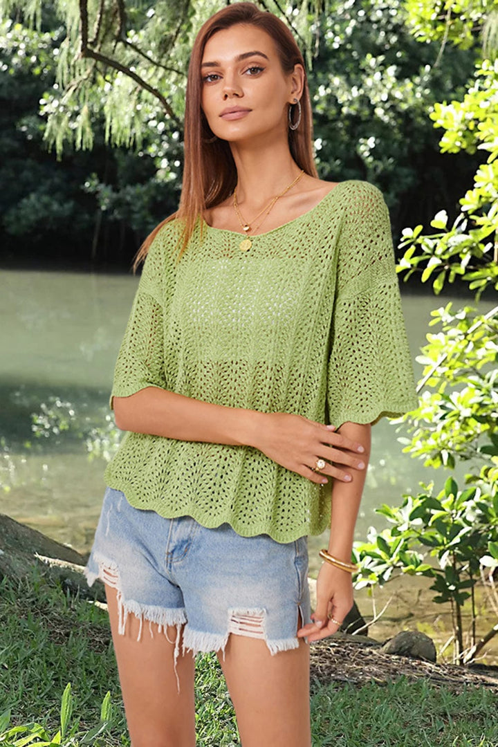 The802Gypsy shirts and tops GYPSY- Half Sleeve Knit Top