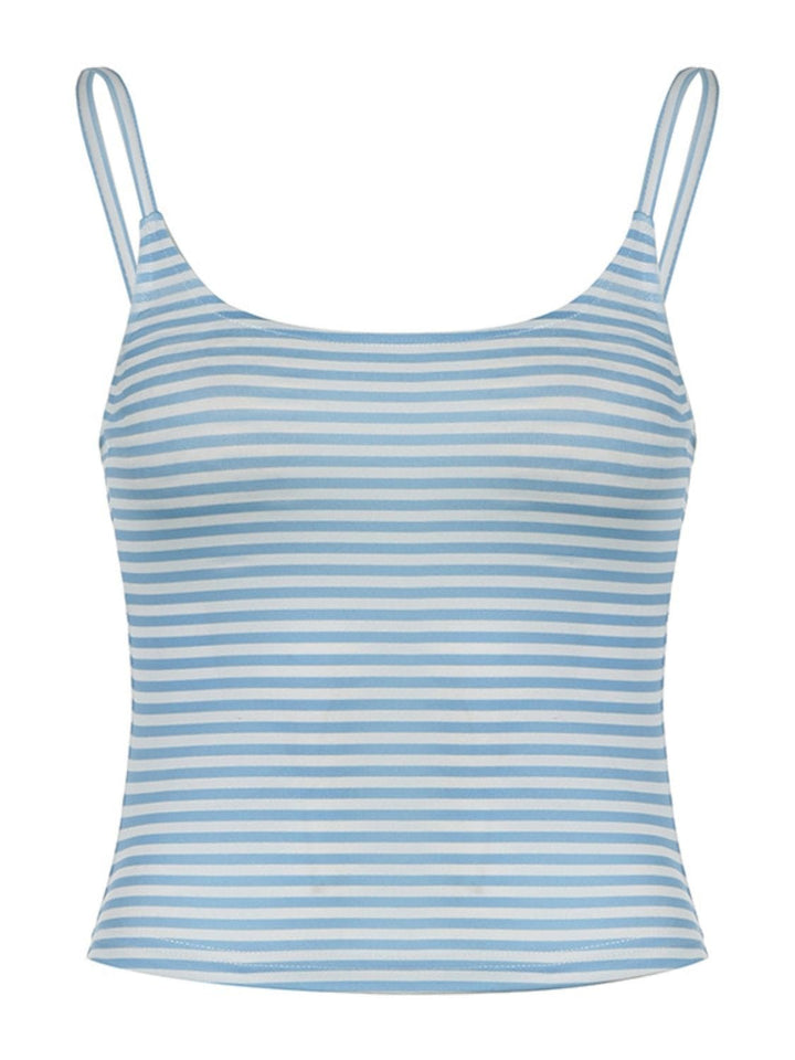 The802Gypsy shirts and tops/Tank Tops GYPSY-Devine-Striped Scoop Neck Cami