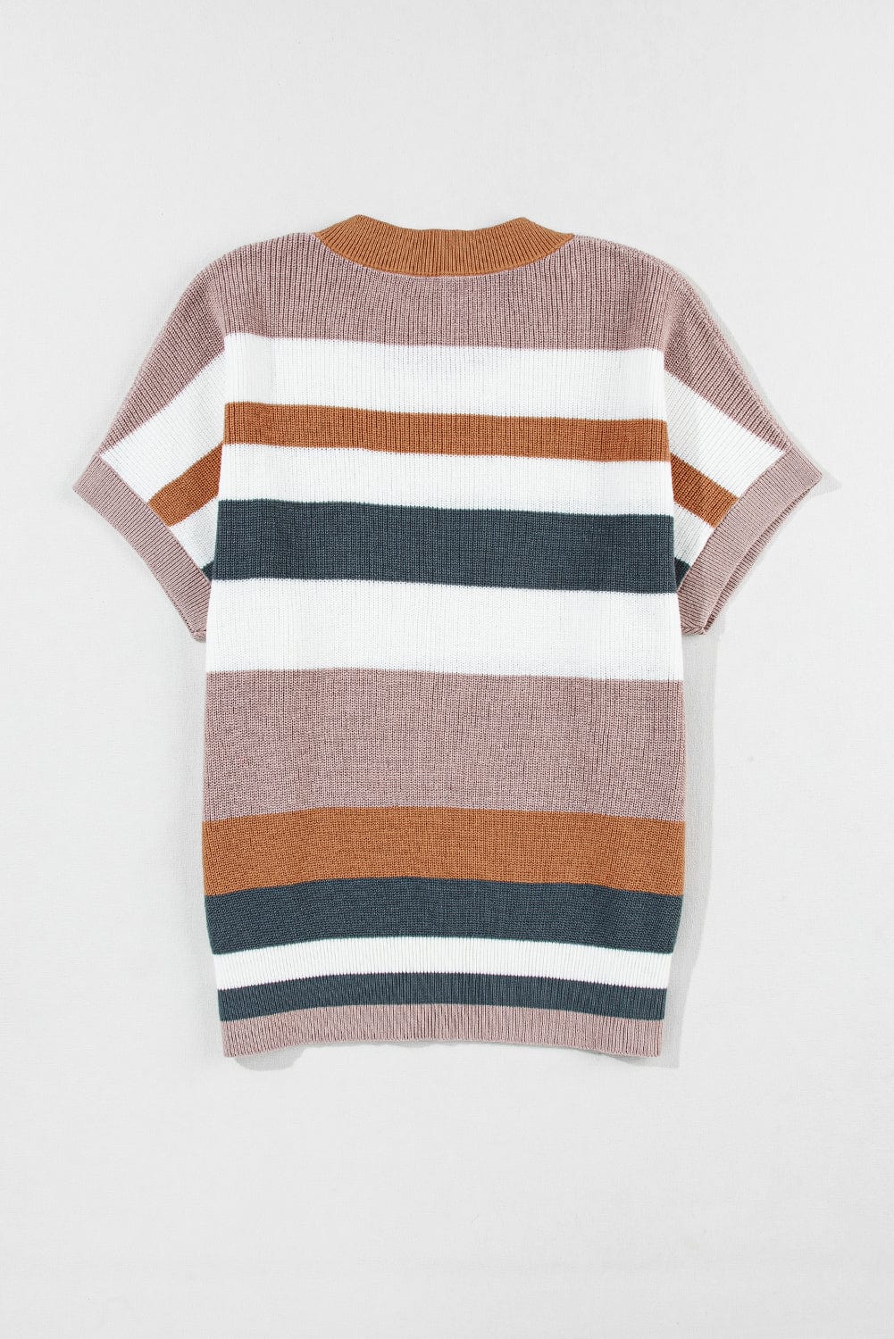 The802Gypsy  shirts and tops TRAVELING GYPSY-Cotton Colorblock Knit Sweater