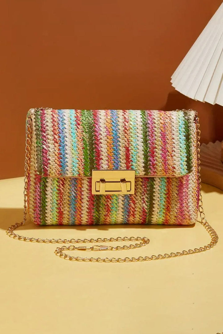 The802Gypsy  Shoes & Bags/Shoulder Bags TRAVELING GYPSY- Bohemian Woven Gold Chain Shoulder Bag