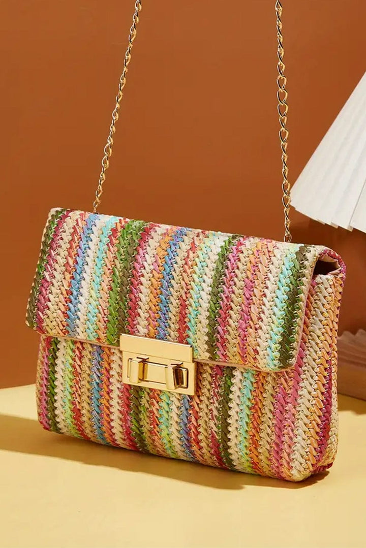 The802Gypsy  Shoes & Bags/Shoulder Bags TRAVELING GYPSY- Bohemian Woven Gold Chain Shoulder Bag