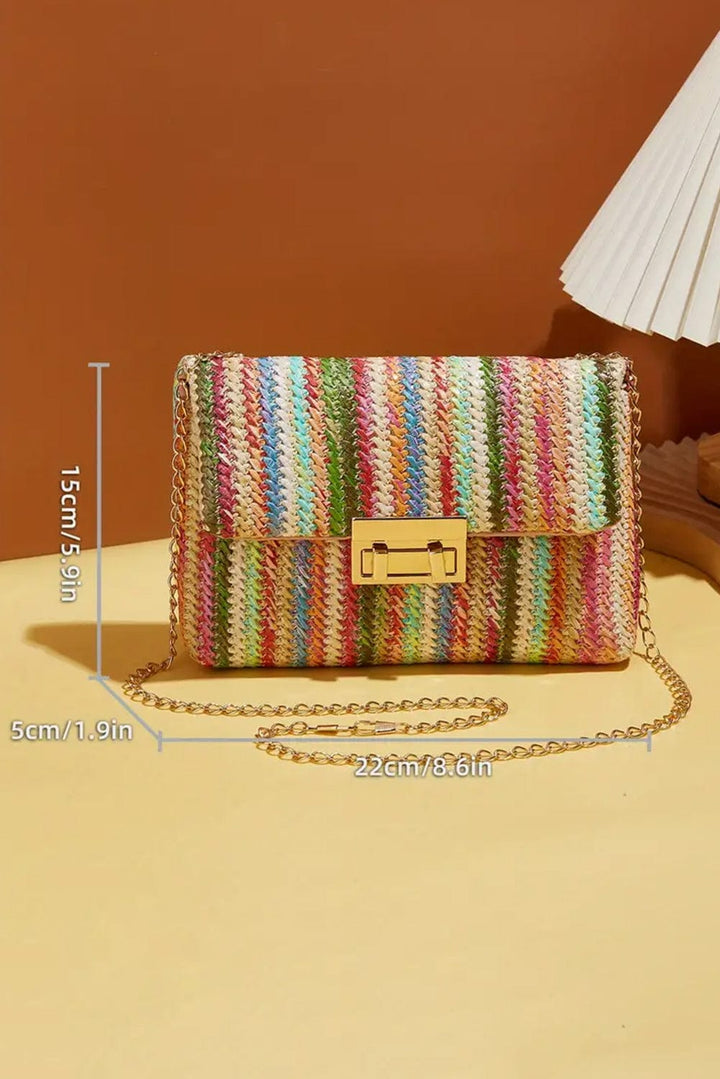 The802Gypsy  Shoes & Bags/Shoulder Bags TRAVELING GYPSY- Bohemian Woven Gold Chain Shoulder Bag