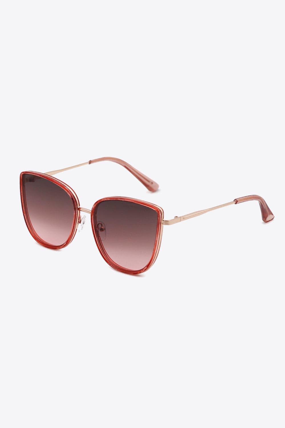 The802Gypsy sunglasses Wine / One Size GYPSY-Full Rim Metal-Plastic Hybrid Frame Sunglasses