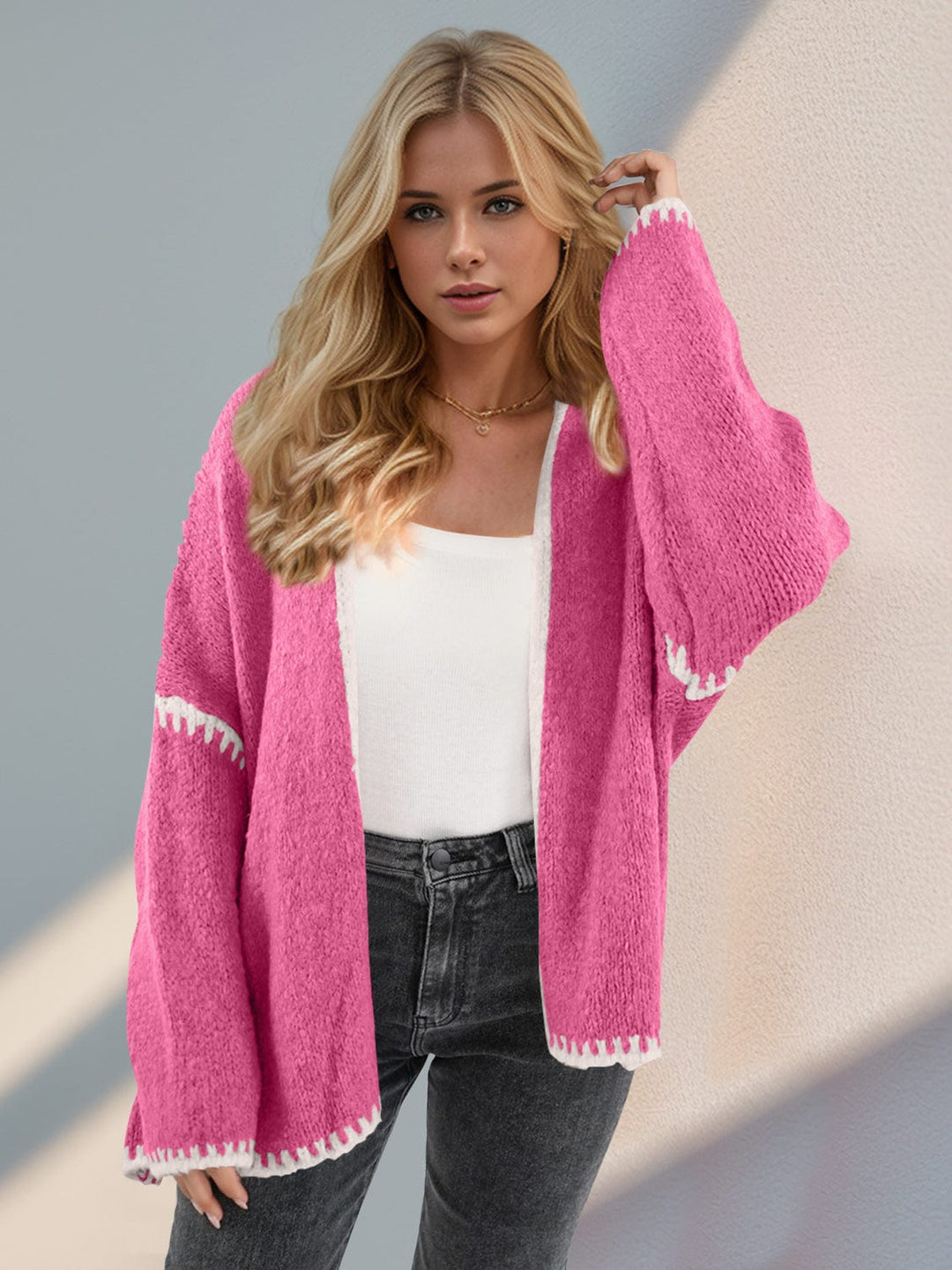 The802Gypsy Sweaters & Cardigans/Cardigans GYPSY-Double Take-Contrast Cardigan