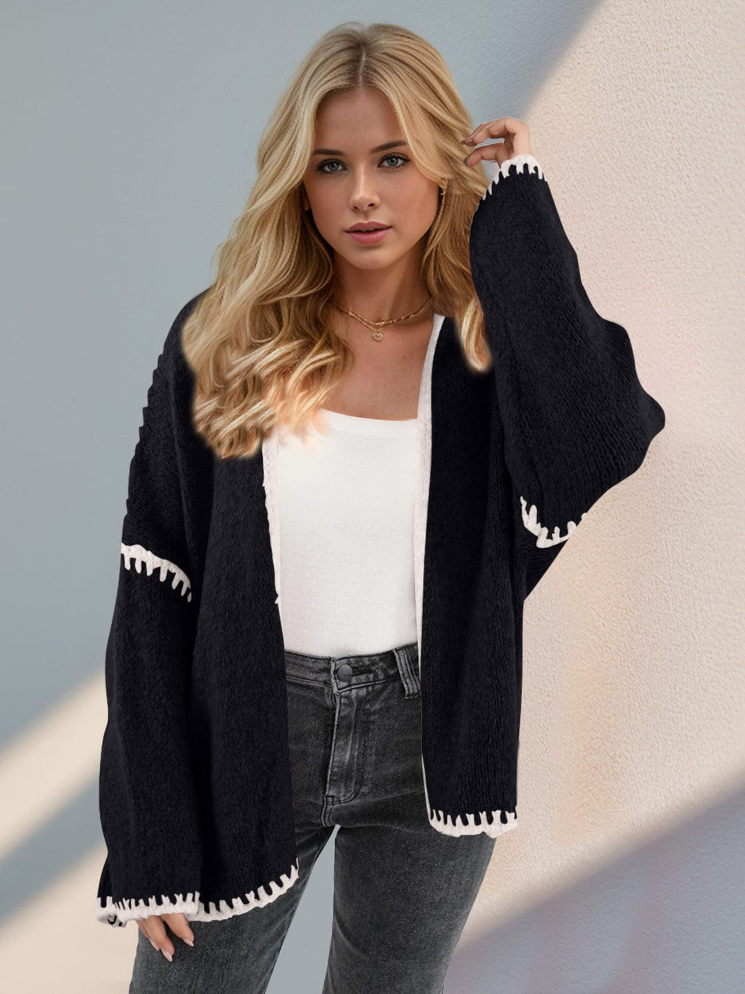 The802Gypsy Sweaters & Cardigans/Cardigans GYPSY-Double Take-Contrast Cardigan